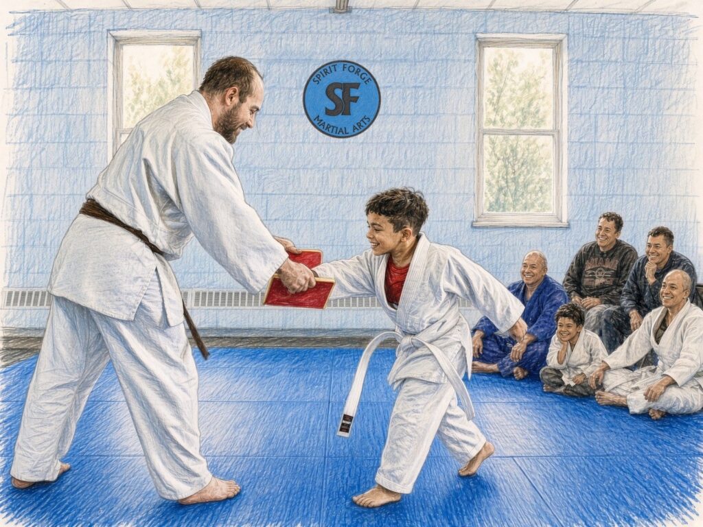 Illustration: Breaking (board breaking)
